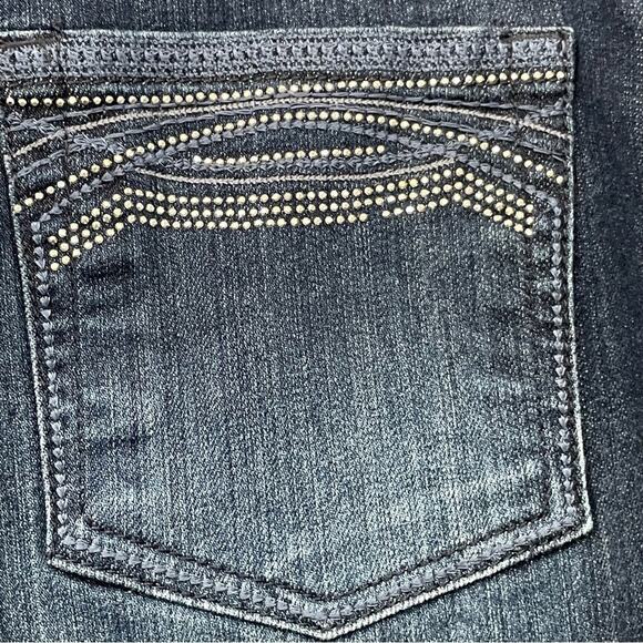 Gloria Vanderbilt Dark Wash Amanda Jeans Rhinestones Size 12 Short - Picture 2 of 9